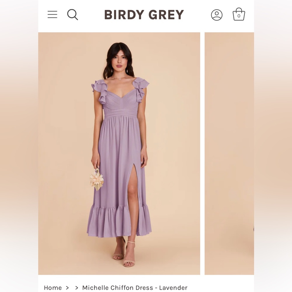 Birdy Grey Michelle Lavender Bridesmaids Dress (XS)